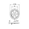 4x Ventilation Rosette Stainless Steel Air Vent Gill Stainless Steel
