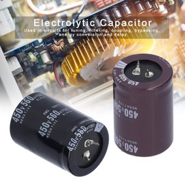 2Pcs Aluminium Electrolytic Capacitor 450V Capacitor 560μF 450V 105℃ Energy Storage Component for Audio Equipment