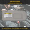 Dasbecan Right Passenger Side Sun Visor Compatible with Toyota RAV4