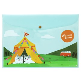 Sunstar Stationery Nyanko Biyori Flat Case Camping Tent S8726108