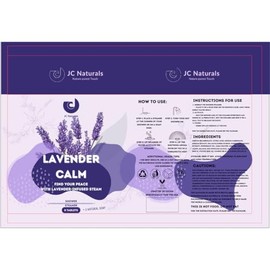 JC Naturals Lavender Calm Shower Steamers with Essential Oils, Vegan, Handmade, Includes Soap (Lavender)