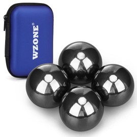 Wzone 3cm Balls Ferrite Magnet, 4 Pack Magnetic Balls Stress Relief Anti Stress Sphere Magnets for Office Home, Fun and Creative