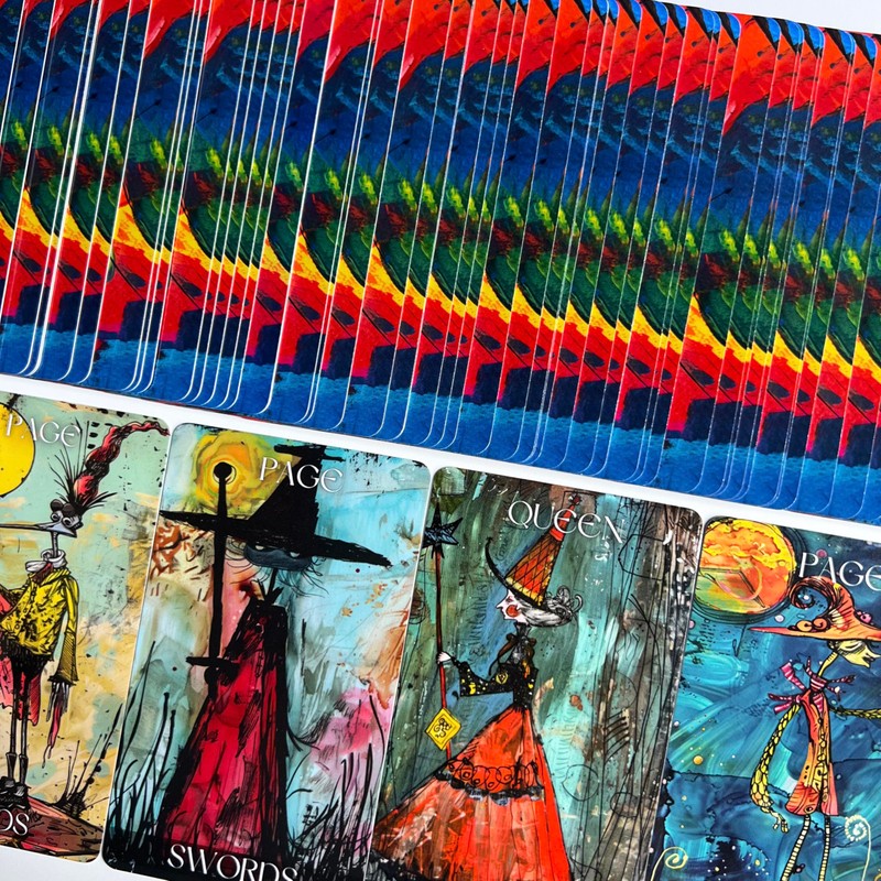 Qymagicz Graffiti Tarot Deck, Unique Tarot Cards for Beginners, Fortune