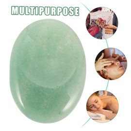 Baluue 8pcs Natural Worry Stone for Anxiety Relief Ergonomic Thumb Scraping Plate Smooth Design for Relaxation and for and Daily Use