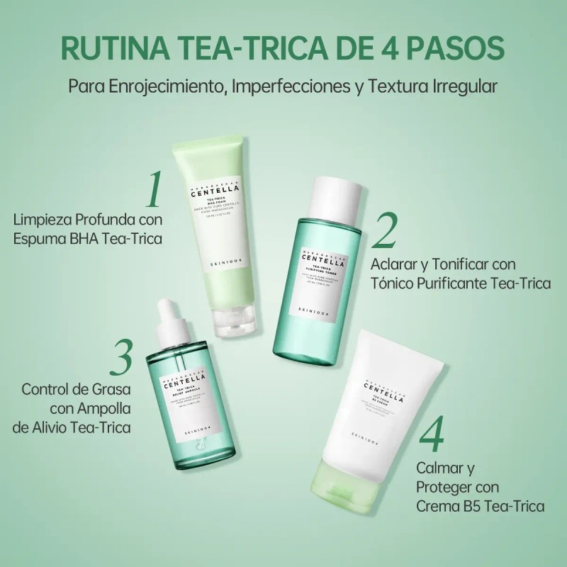 Skin1004 Kit Centella Madagascar Antiacné Tea-trica 4 Pzs