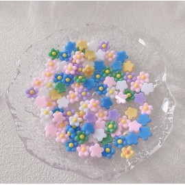 Unbranded 20Pcs Mixed Nail Art Charms Jewelry  Accessories Resin Daisy Flower Flat NH25