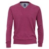 Redmond Men's Plain High Melange Pullover - vino Plain, size: