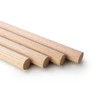10 Pcs, 1/4" X 36" Oak Wood Dowels Mix of