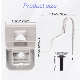 GDFYMI Belt Clips for Dewalt, Stainless Steel Drill Tool Clips with Screws (5pcs)