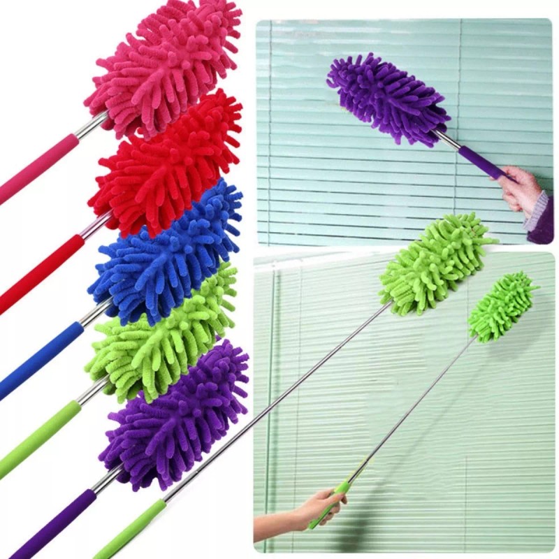 Clicmania Plumero Retractil Plegable Microfibra Limpiador Expandible