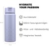 fitvia Thermos Flask "Purple" 500 ml Stainless Steel, Integrated Tea