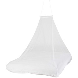 infactory Mosquito Canopy: Wedge-shaped Mosquito Net for Double Beds, 156 Mesh, White (Mosquito Net Travel, Mosquito Net Mobile, Fly Screen)