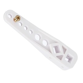 Merriway BH04065 Multi Adjustable Plastic WC Toilet Cistern Replacement Flush Lever Arm - White
