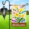 BlissYard Welcome Garden Flag 12x18 Double Sided Small Flags with