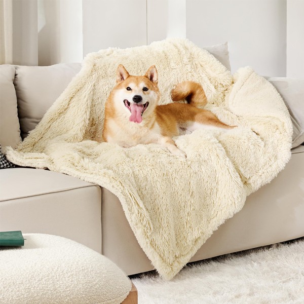 Bedsure Waterproof Dog Blankets for Large Dogs - Calming Cat