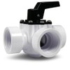 3-Way Valve 1 1/2 Inch Internal Thread - ABS Housing