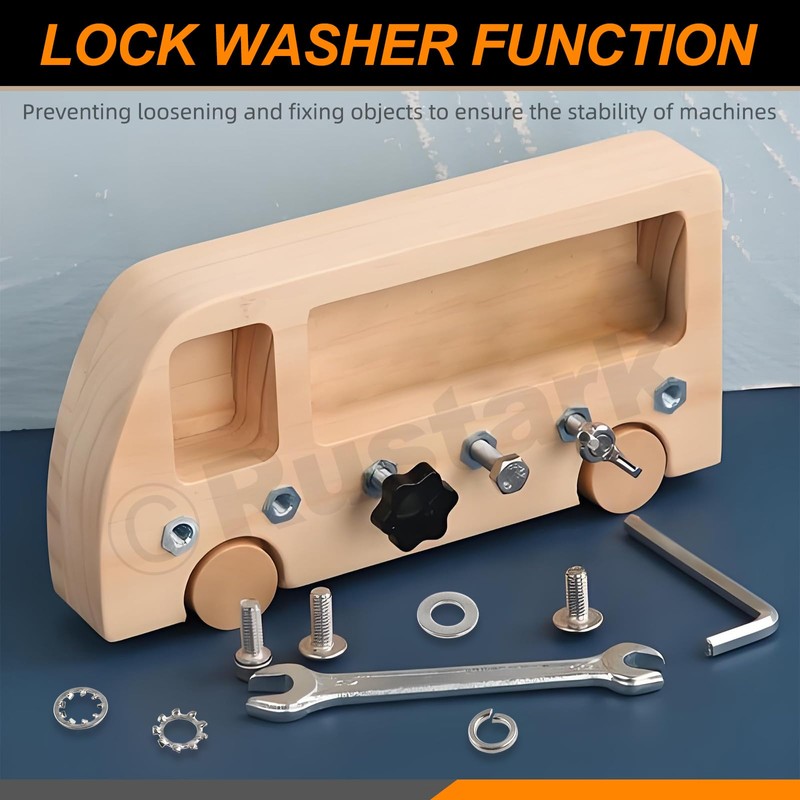 Rustark 400Pcs 6 Sizes 304 Stainless Steel Metric M3-M10 External