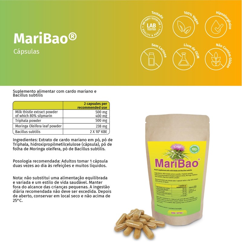 Leber Kur 360 Kapseln mit Mariendistel-Extrakt hochdosiert, Triphala und Bacillus