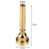 TraderPlus Replacement Gold Plated Trumpet Mouthpiece for Yamaha Bach (3C,
