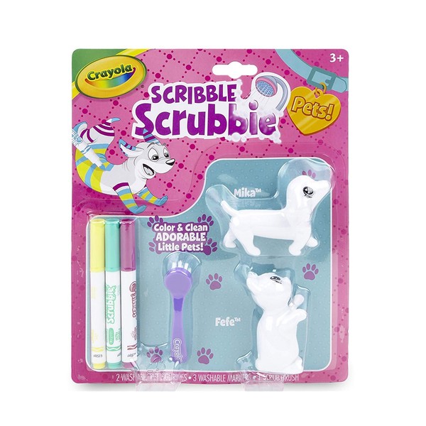 Crayola Scribble Scrubbie Pets, 2 Pack, Animal Toy Set, Gift for Kids