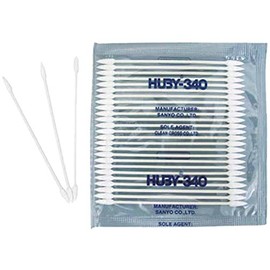 HUBY Industrial Cotton Swabs HUBY(R)-340 BB-003SP 100-Piece 3-5234-08