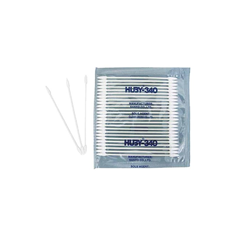 HUBY Industrial Cotton Swabs HUBY(R)-340 BB-003SP 100-Piece 3-5234-08