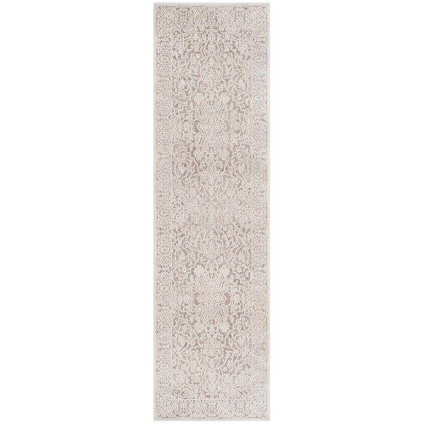 SAFAVIEH Reflection Collection 2'3" x 6' Beige/Cream RFT670A Vintage Distressed