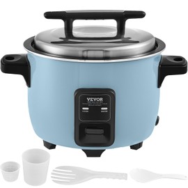VEVOR Commercial Rice Cooker, 40-Cup Rice Cooker, 8.45 Qt / 8 Liter Large Rice Cooker and Warmer with Nonstick Inner Pot, Fast Cooking and 24-Hour Keep Warm, with Rice Cup and Paddle, for Restaurant