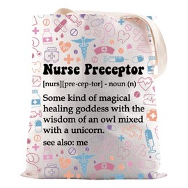 JNIAP Nurse Mentor Gift Nurse Preceptor Definition Tote Bag Clinical Instructor Gift (Nurse Preceptor Definition Tote Bag)