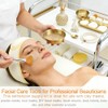 Kit Piezas Esteticista Cuidado Facial Bandejas Acero Inoxidable Cuencos Cepillos