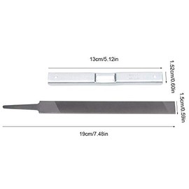 TOPINCN 2Pcs Chainsaw Sharpening Tool Kit Steel Chain Saw Depth Gauge Universal Flat File Set Measure Depth forestry Agricultural Workers