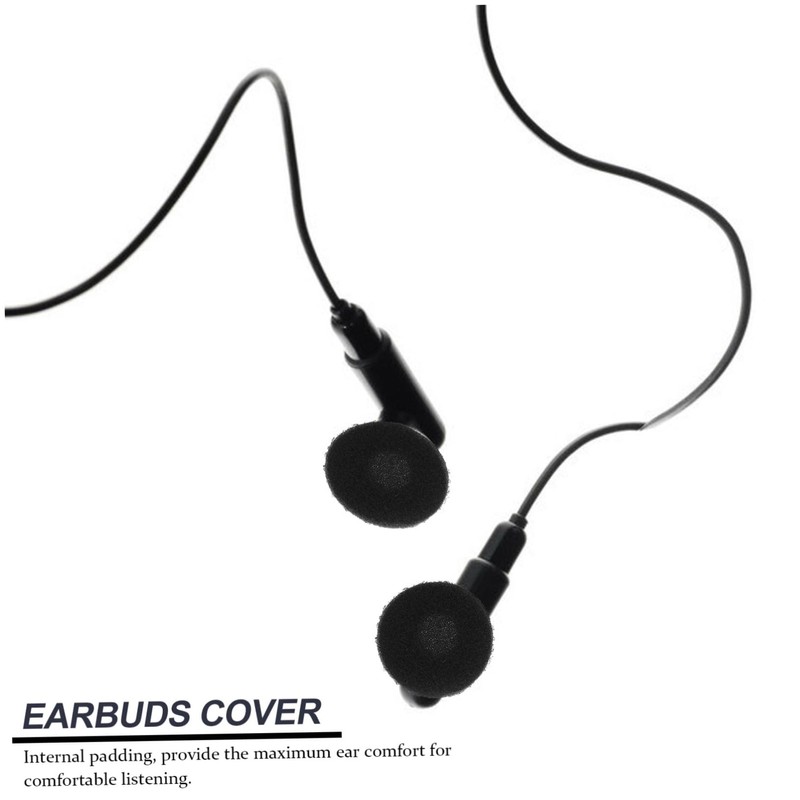 TEHAUX 50pcs Earphone Covers Fit Earbuds Cover Replacement Pads for