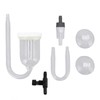 Aquarium Bubble Diffuser Prevent Clogging Transparent Glass Fish Tank Air