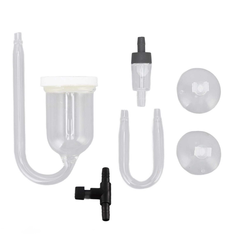 Aquarium Bubble Diffuser Prevent Clogging Transparent Glass Fish Tank Air