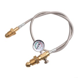 Heavy Duty Refill Hose For UK Argon Cylinder Bottle With 2000 Psi Maximum Pressure G 5/8" Connection Hoses RH For INT Connection(Type 2)