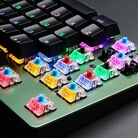 Teclado mecánico de Juegos, Teclado retroiluminado por Cable, Teclado de Juegos Anti-ghosting, tamaño Completo, Teclado estándar ergonómico for...    