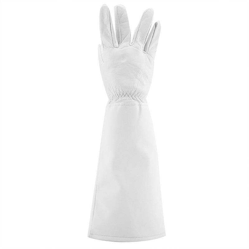 Rose Pruning Gardening Leather Gloves Wearproof Puncture Proof Long Work