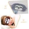 Outanaya 2pcs Plush Cartoon Animal Sleep Masks for Soft Breathable