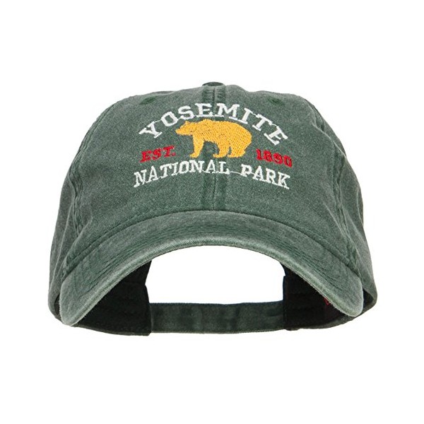 Yosemite National Park Embroidered Washed Cap - Dk Green OSFM