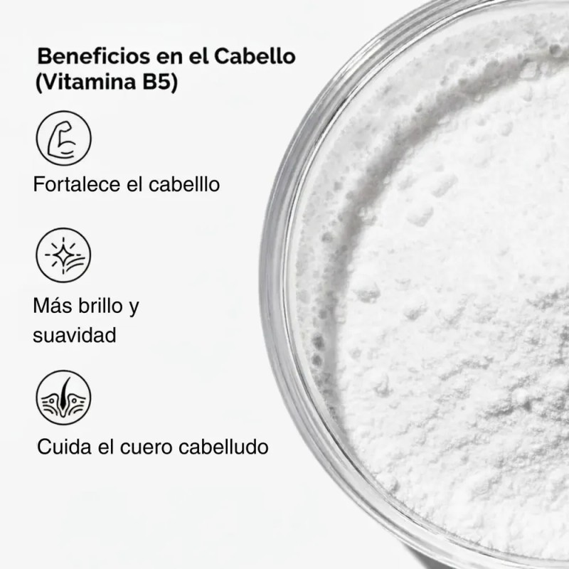 Ácido Pantoténico Naíma 50g - Vitamina B5 Uso Cosmético Todo