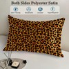Silk Like Pillowcase for Hair and Skin Abstract Brown Leopard