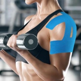 Venda Kinesiológica Deportiva para Hombro,Venda Kinesiológica Precortada para Hombro - Parches Musculares Cómodos para Familia Mujeres Hombres Jóvenes