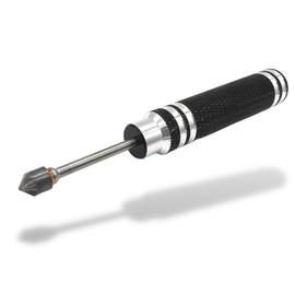 TAGATORON Manual Drill for Countersunk Screw Processing, Countersunk Hole Processing Tool, Mini 4WD, Plastic Model, Carbon/FRP Processing (1. Black)