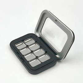 Pingsho126 Mini Recommended Lip Balm Acrylic Window Magnet Popular Item Unisex Kids Palette Blusher Shadow 8-Compartment Tin Case