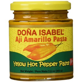 Doña Isabel Aji Amarillo Molido (Yellow Hot Pepper Paste) 7.5oz Single Bottle - Product of Peru