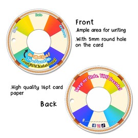 Duck Tags, Cruising Rubber Duck Tags, Duck Game Cards, 35 Pack, 3 x 3 Inches, Life Preserver Ring Shape Design, No Rubber Bands or Strings Required