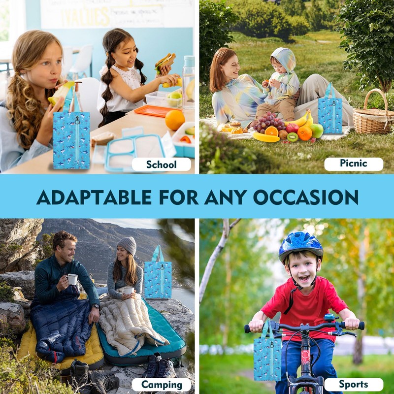 Maplerich Mini Insulated Snack Bag, Freezable Small Cooler Bag with