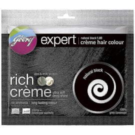 Godrej Expert Creme Hair Colour Natural Black 20G+20Ml