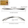 Amerdeco 10 Pack Brushed Satin Nickel 5 Inch(128mm) Hole Centers