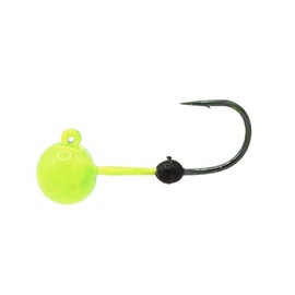 Soft-Lock Tungsten Jig Head (Chartreuse, 1/32oz - Hook #4)